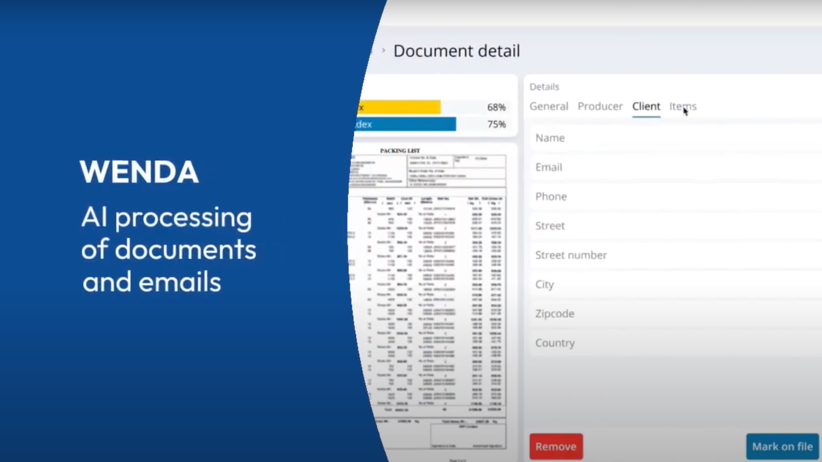 Cut data entry time from Transport Docs by 60 with Wenda's AI